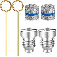 HINGTAI 6-teiliges Schaumkanonen-Düsenset mit 1,1 Öffnung und Schaummachernetzen,Kanone 3000 PSI, 1,1 mm Universalgewindespitzen, Schaumkanone für Chemical Guys Auto,Düsenspitzen und Maschenfilter