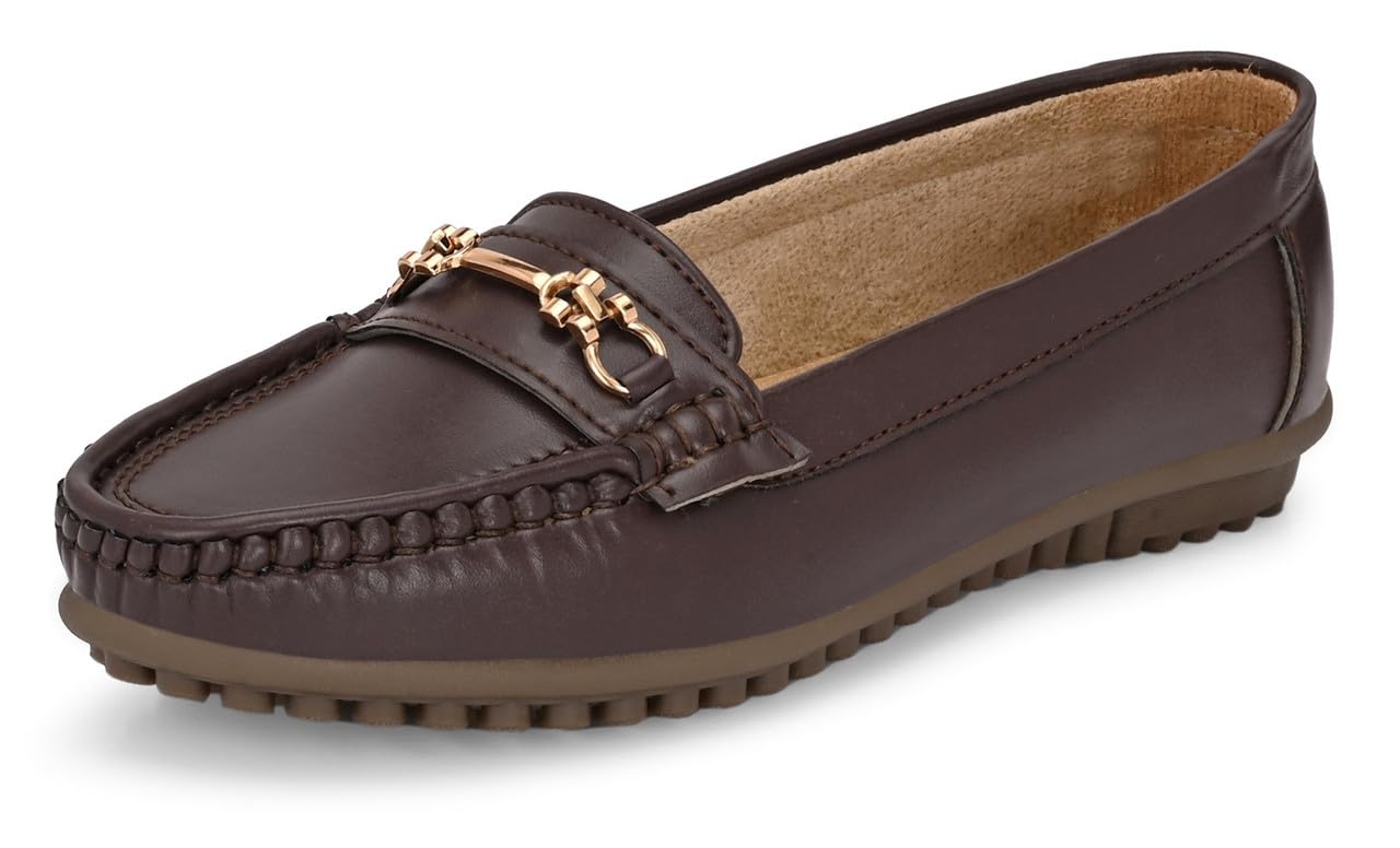 Women's Stylish Casual Loafers | Comfortable Slip-On Flat Shoes with Bow Design & Soft Sole for Daily Footwear