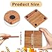 16 Pieces Unfinished Wood Coasters, 4 Inch Square Acacia Wooden Coasters for Crafts with Non-Slip Silicon Dots for DIY Stained Painting Wood Engraving Home Decoration