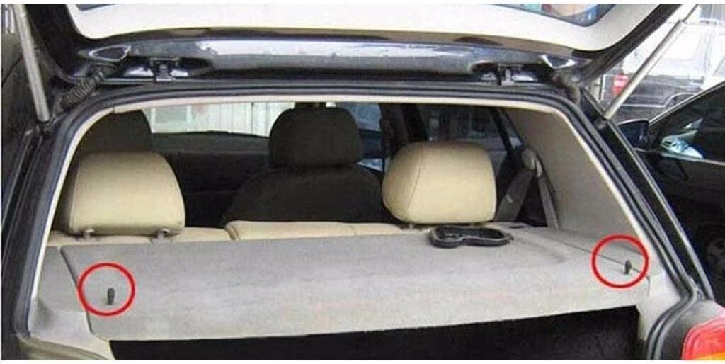 2 Sets – Fit for VW Golf GTI Rabbit 2006-2013 Rear Parcel Shelf String Strap Cord Replacement Kit, 1K6863447A – OE Style Hatchback Shelf Support