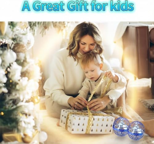 Image of Flying Orb Ball Toy, Multi Color | RGB LED Lights, Hand Controlled Boomerang Spinner , USB Rechargeable, For Kids & Adults, Indoor Outdoor