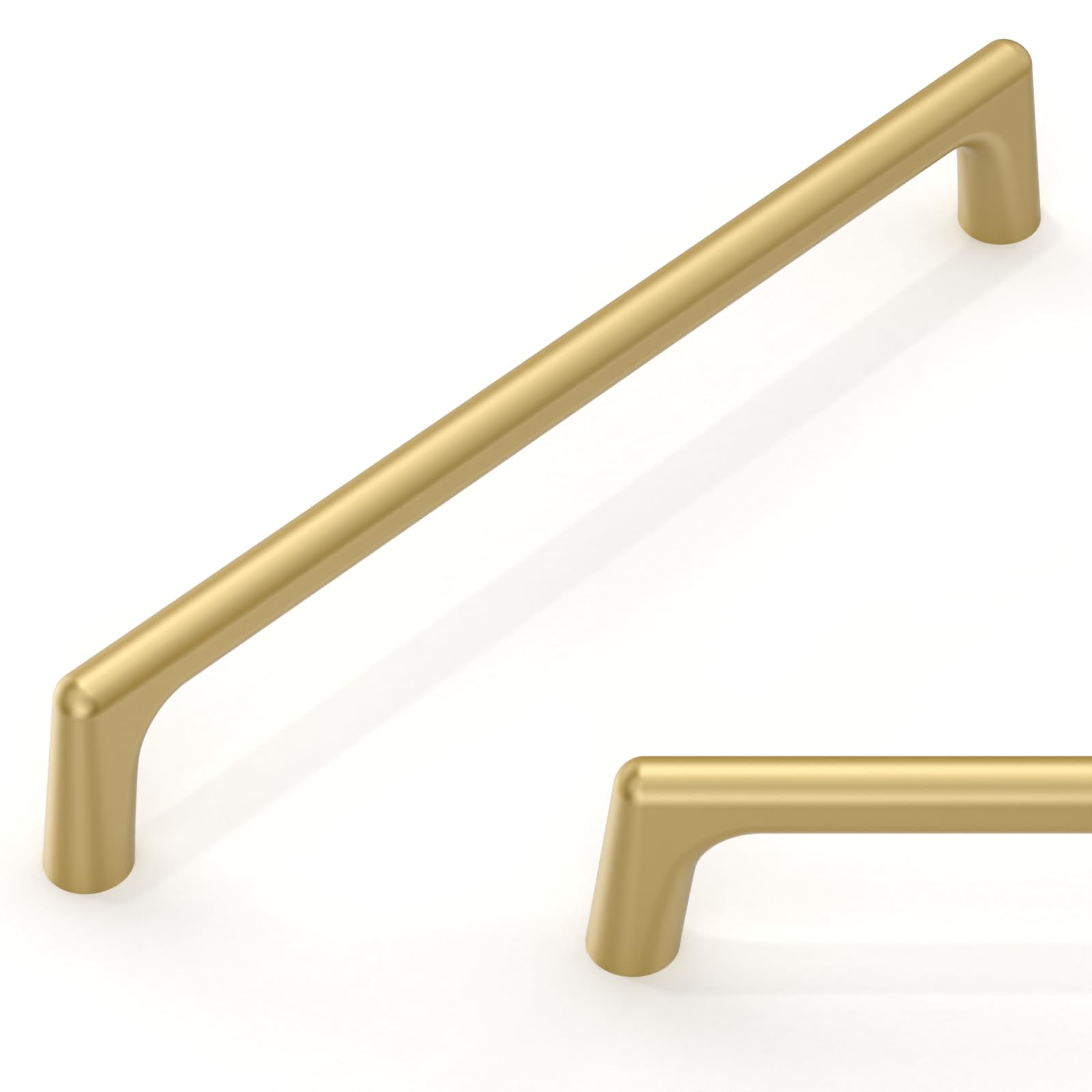 Talentedeco 10 Pack Brushed Gold Cabinet Pulls 6.3 Inch(160mm) Kitchen Cupboard Handles Cabinet Hardware for Drawer Pulls — image 1