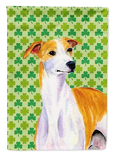 Drapeau Whippet trèfles multicolore double face Caroline's Treasures