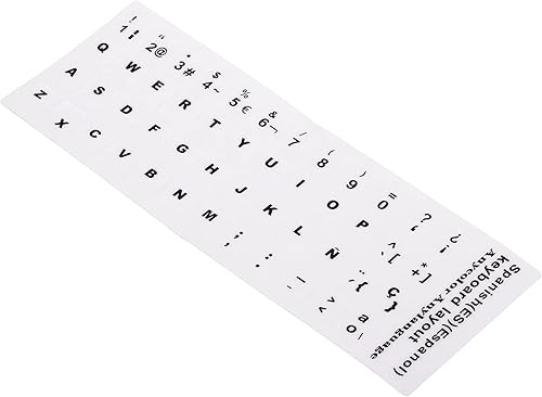 PATIKIL Calcomanías de diseño de teclado español, paquete de 2 fundas universales de repuesto para teclados de computadora de escritorio, fondo disponible en Yaxa Colombia