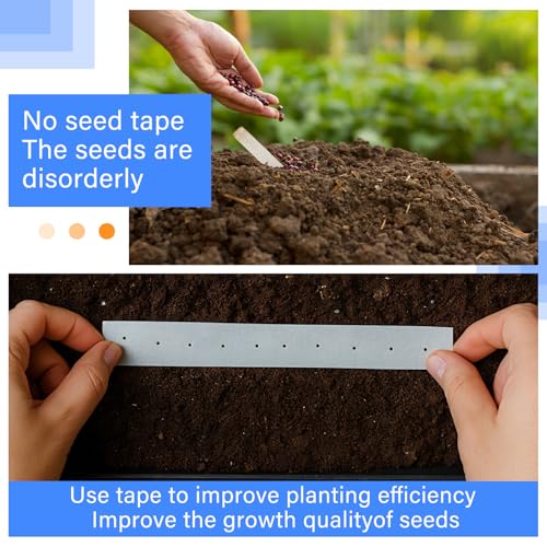 image for Innconee Seed Tape Water Soluble Labels 98.43 ft Florist Planting Tape
