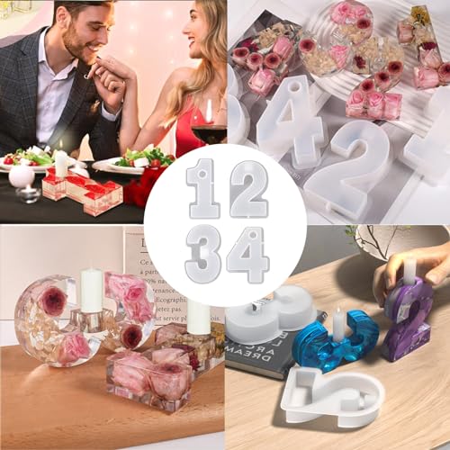 Tacino 4 Pezzi Stampo in Silicone per Candele Fai