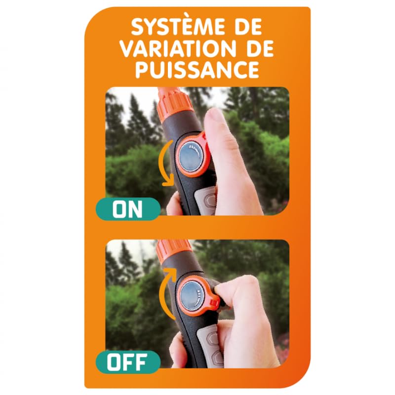 Lance flexible multi position - VENTEO - Pistolet d'arrosage - 8 modes