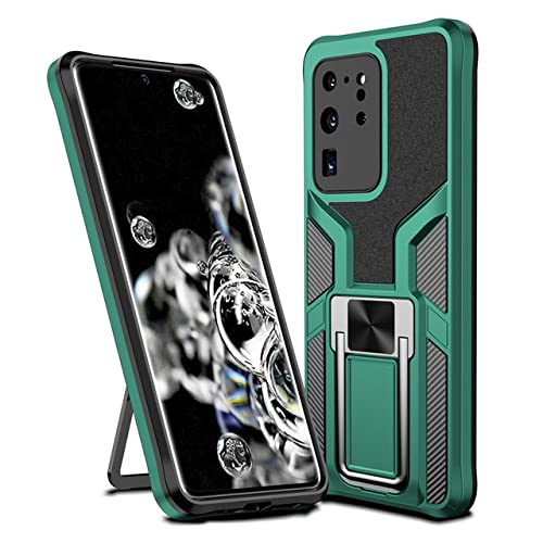 Coque Samsung S21 antichoc verte Note 20 Ultra A52 A72 protection silicone anneau