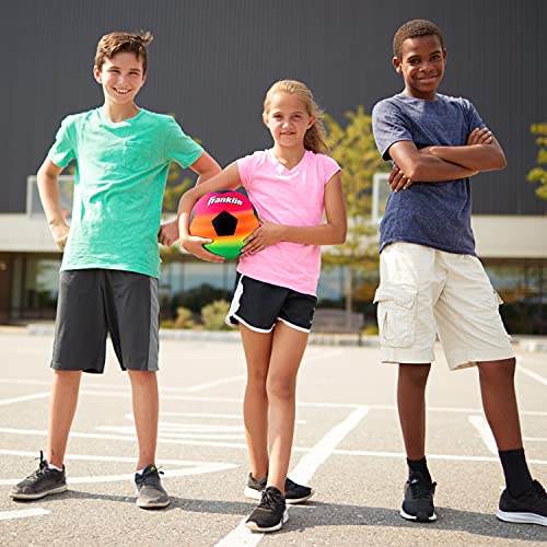 Franklin Sports Kids Mini Soccer Ball - Vibe Kids Indoor + Outdoor Soccer Ball - Rainbow Kids Pvc Ball - Great Playground Ball + Kickball For Kids - Fun Kids Toy Soccer Ball - Mini Indoor Soccer Ball #TOP7