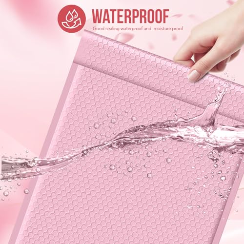 Image of Fuxury 12x15 Bubble Mailers 40 Pack Light Pink Padded Envelopes Large Shipping Envelopes for Clothing, Books, Gifts, Self Seal Waterproof Opaque Thick Mailers for Small Business