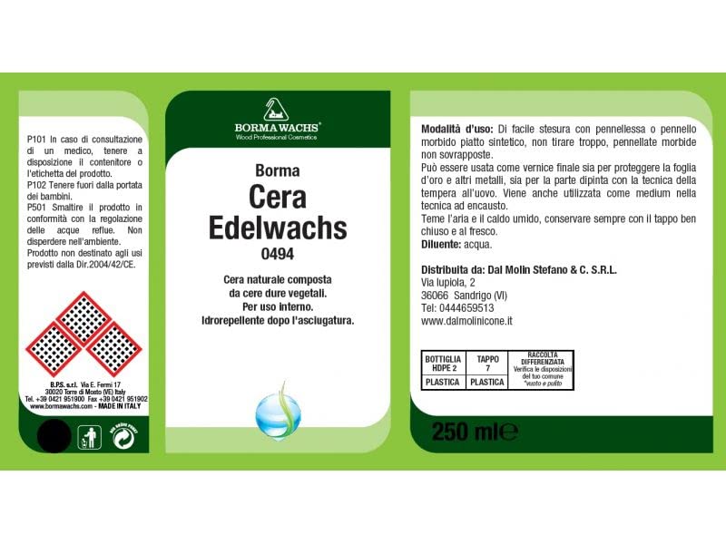 Cera EDELWACHS (New Made in Italy) 1 LT