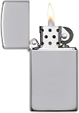 Zippo Briquet tempête – Design Fin en Chrome hautement Poli, Modèle de Base – Rechargeable – Réutilisable – Design Coupe-Vent – Boîte Cadeau – Fabriqué aux États-Unis - 3