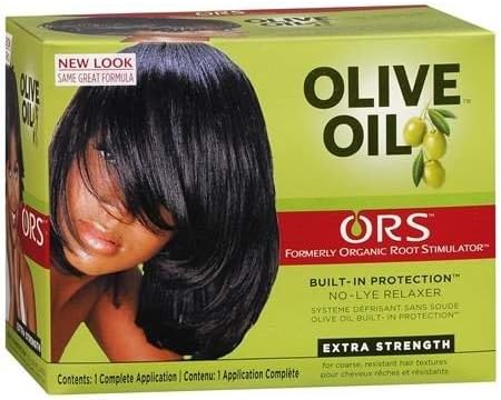 ORS Olive Oil Built-In Protection No-Lye Hair Relaxer System Extra Strength - 3PC