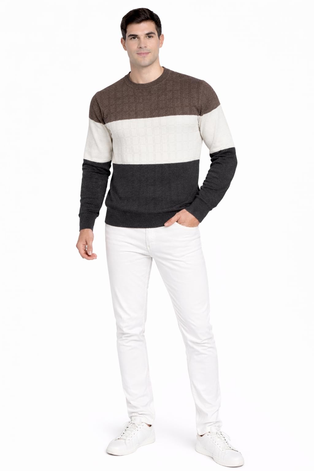 GMA Men's Round Neck Sweater for Winters | Modern Style | Woollen Fabric-picture-34