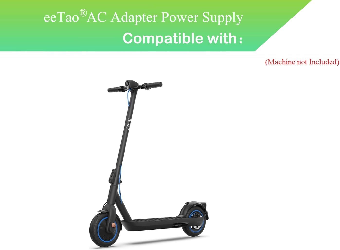 42V AC/DC Adapter Charger Compatible with Okai Neon Lite EA10 ES10 ES20 ES50B AovoPro M365 Pro ES60 EW6 HiBOY S2R YADEA KS5 Pro KS1 Macwheel MX1 MX2 Bird Air M365 Scooter Power Supply Cord Cable