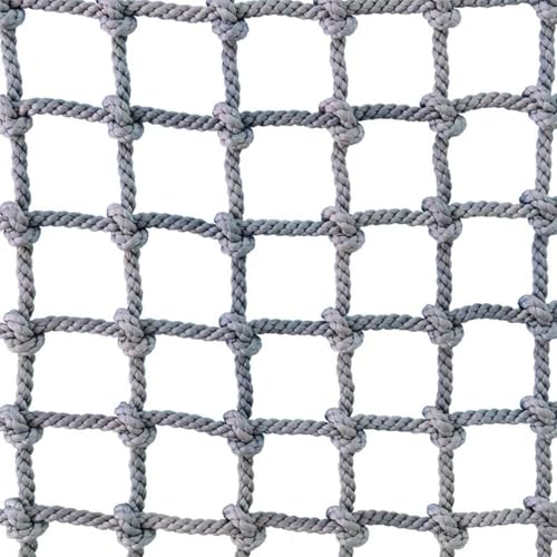 Kletternetz Klettern Kinder Outdoor Indoor Strickleiter Kletterwand Kinderzimmer Schutznetz Seilnetz Kletternetz Hanfnetz für Spielplatz, Schnurstärke 10 mm, Maschenweite 15x15 cm(50cm,100cm)