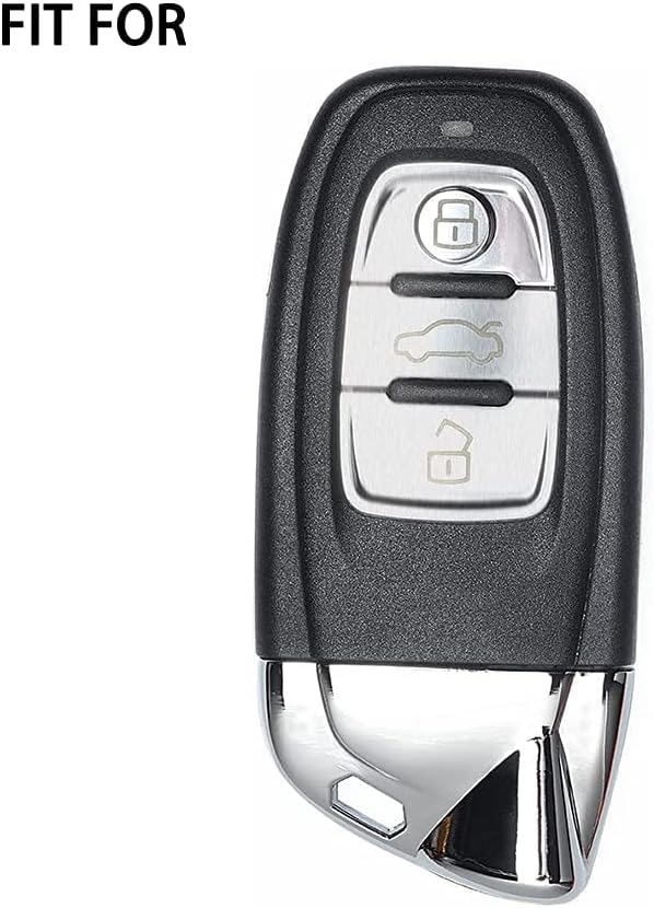 Luxury Suede Handmade Leather Key Fob Case Cover Protector Shell Compatible for Lamborghini Aventador Centenario Diablo Gallardo Huracan Reventon Veneno with Keychain(Blue)