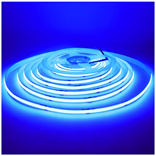 Tira LED Flexible COB Azul 16.4ft 24V Super Brillante miniatura 6
