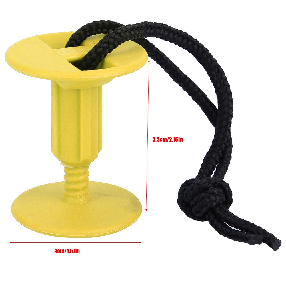 equlup Surfboard Rope Plug, 6Pcs Plastic Surfboard Hand Rope Plug Surf Board Accessories Plastic Surfboard Leash Rope Plug for Surfboards Stand Up Paddles