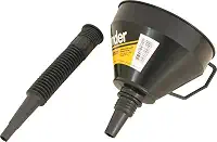 Funil Plástico, Bico Flexível, Preto, 160 Mm, Vonder