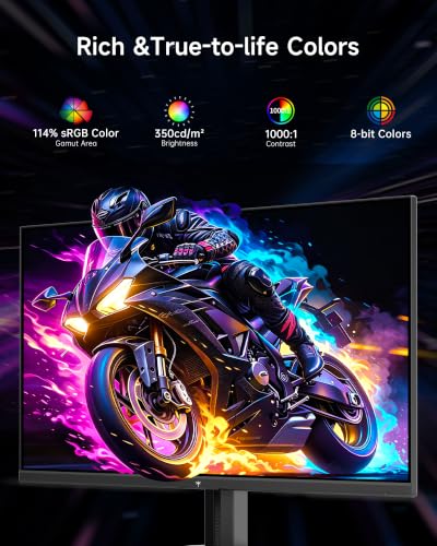 Image of KTC 24.5 Inch 240Hz Gaming Monitor, FHD Computer Monitor Fast IPS, H25T7-A | 1080P 1MS MPRT, Adaptive Sync,114%sRGB, HDR Support, HDMI DP, Tiltable, Eye Care, VESA Mount, HDMI Cable Inc.