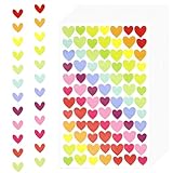 [Design exquis] Ce sticker en forme de cœur a des couleurs vives et délicates, une qualité d'impression élevée et les cœurs sont soigneusement disposés sur le papier. Disponible en différentes couleurs et tailles, petit et fin, avec de nombreuses utilisations. Rendez votre vie aussi colorée qu'elle
