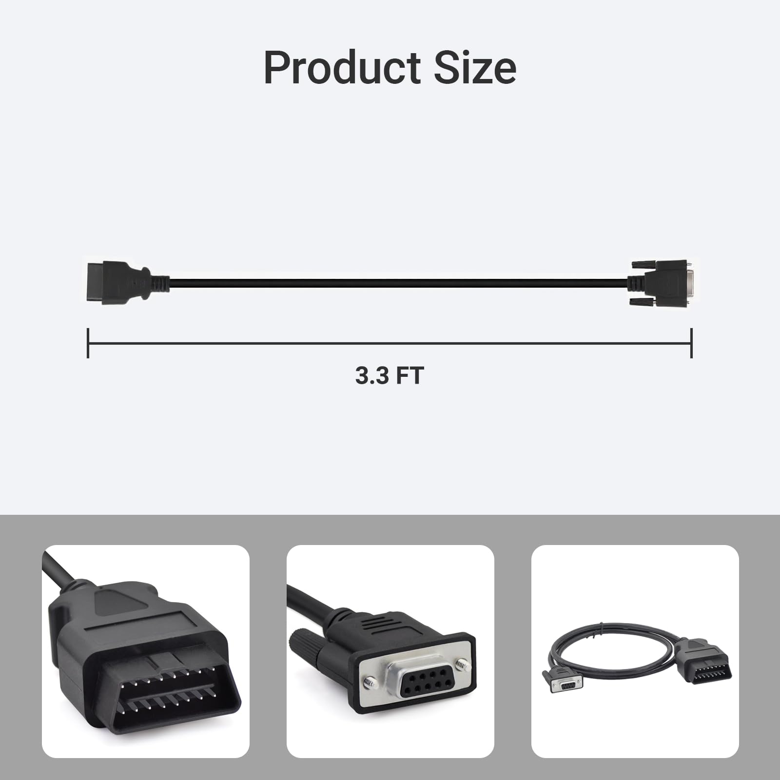CGEAMDY Câble Diagnostic 3 Broches Vers 16 Broches OBD2 - Adaptateur Connecteur Pour Fiat Et Véhicules Compatibles