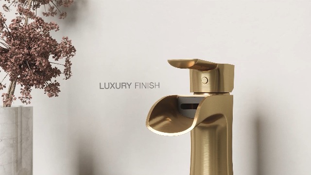 VIGO Paloma Waterfall Single-Handle Single-Hole Mount Bathroom
