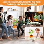 Baby Dancing Cactus for Baby Toys Boys Girls, Dancing Cactus Mimicking Toy Talking Cactus Toy Baby Toys, Singing Sunny Cactus Talking Imitation Toys Glowing Musical Toys Children's Educational Toys - Image 5