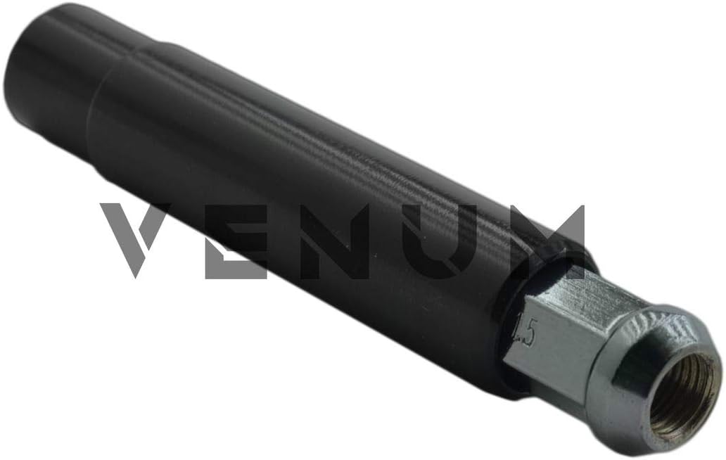 Venum wheel accessories 32 Pc 14x2.0 Candy Black Chrome Spike Lug Nuts - Powder Coated - 4.5" Tall Compatible with Ford 1999-2002 F-250 F-350 8x170 MM Bolt Pattern