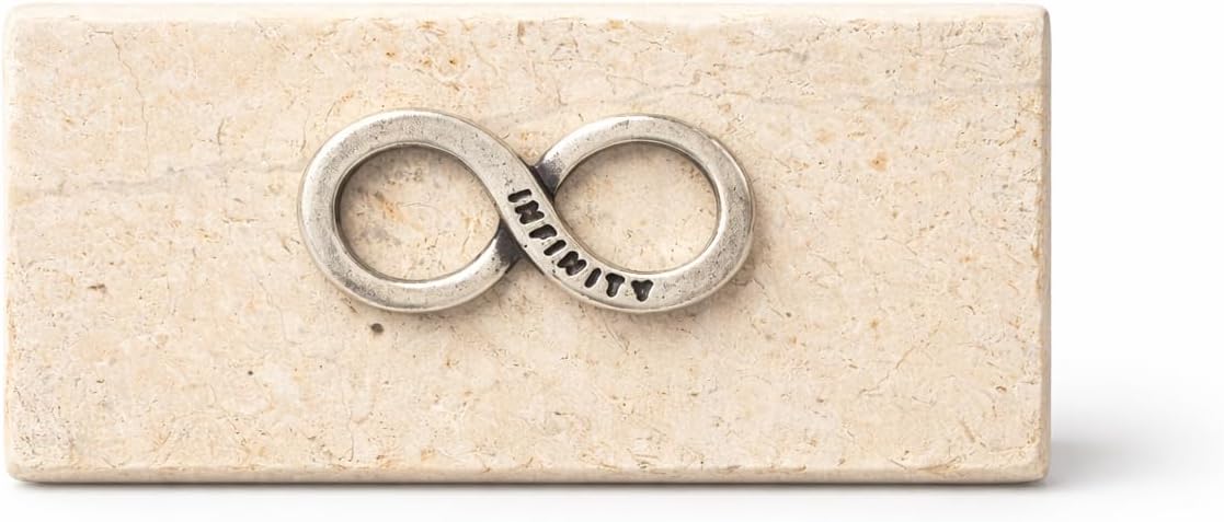 Infinity Stone from Jerusalem, Holy City Eternity Signs, Holy Land Gift, Spiritual Protection Stones from Israel, Authentic Rock Symbol of Ancient Jerusalem, Dolomite Limestone, Home Office Decoration