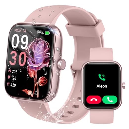 Reloj Inteligente Hombre Mujer Konitee, Smartwatch con Llamadas Bluetooth, 1.83" Pulsera Actividad con Whatsapp Mensajes, 110+ Modos Deportivo, SpO2/Sueño/Pulsómetro, Impermeable IP68 para iOS/Android