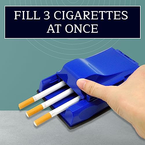 Image of Royal Swag Regular & King Size cigarette injector rolling machine | Manual Cigarette Making Rolling Maker Tobacco Injector Machine | Make 3 Cigarette At Once (Quick Tube Filling & Hand Operated Tool)