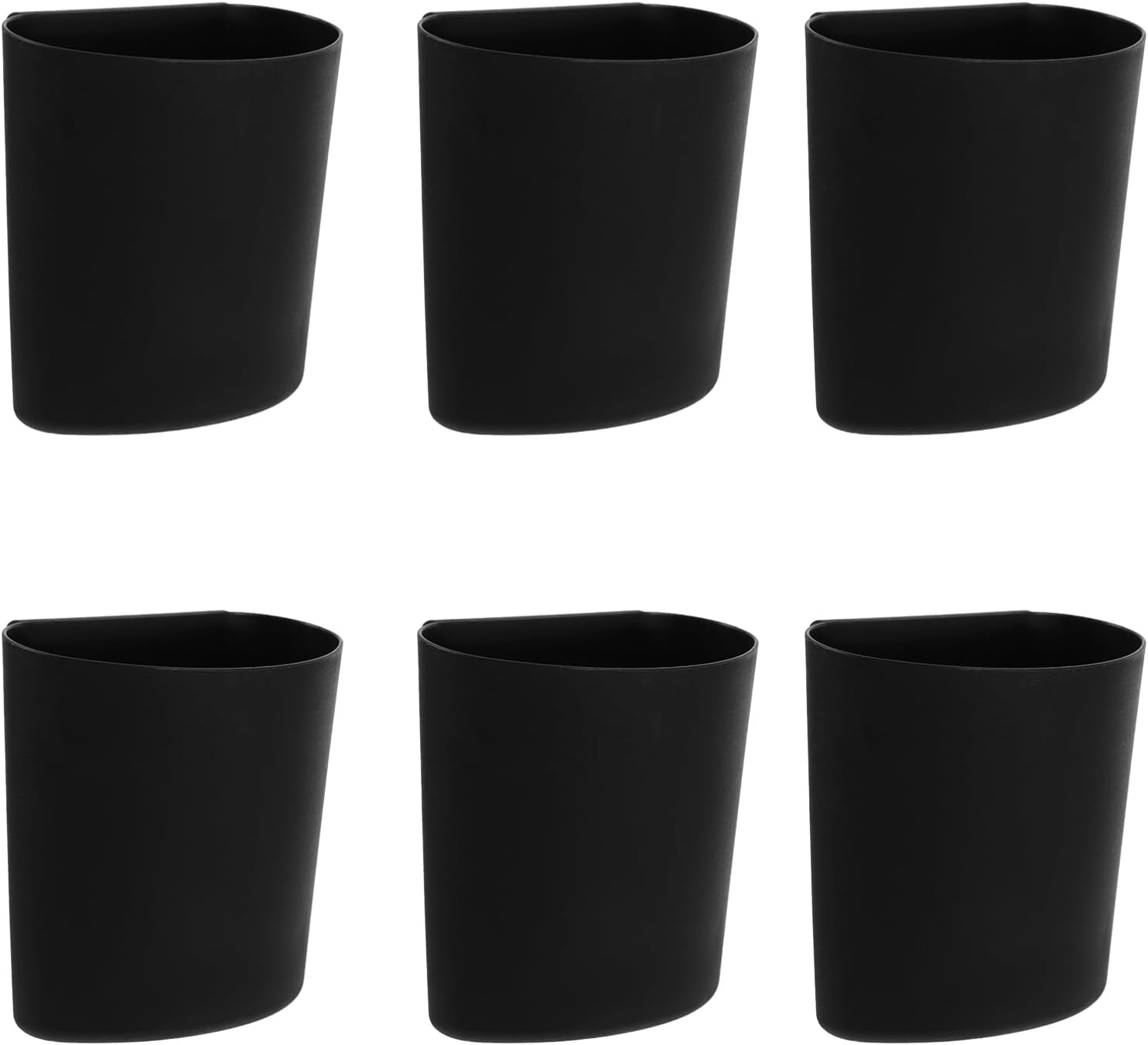 6pcs Hanging Storage Cups for Rolling Carts Lightweight Portable Organizers for Health Care Multi-functional Plastic Baskets for Tools Utensils