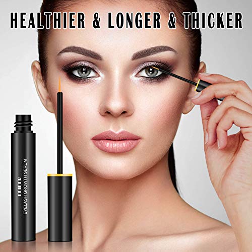 Eyelash Growth Serum, Natural Booster Lash and Eyebrow Enhancer for Longer & Thicker Rapid Lash and Brow