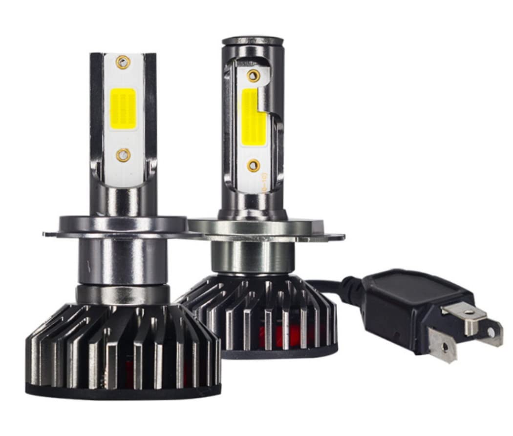 Lampade auto Led 4300K H4 H5 14000lm Bianco lunare, Lampade auto R2 G40 ottime per auto epoca, Lampade auto LUCI DOPPIA LUMINOSITA' ABBAGLIANTI e ANABBAGLIANTI (H4 4300)