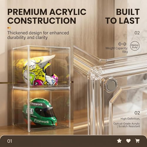 Rangement transparent empilable GOOGO vitrine acrylique maison