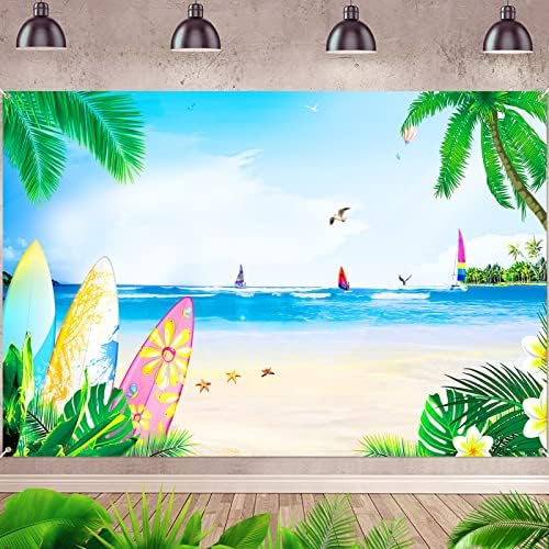 Geburtstagsdeko Hintergrund 150x100cm - Hawaii Party Fotohintergrund Für Geburtstagsfeiern