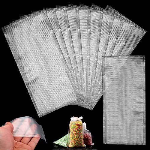 cersaty 200 STK PVA Beutel,Schnelle Wasserlösliche PVA Tasche für Alle Arten von Pelletköder Regenwürmer Mais zum Nisten Verwendet Werden (7x14cm) Cover