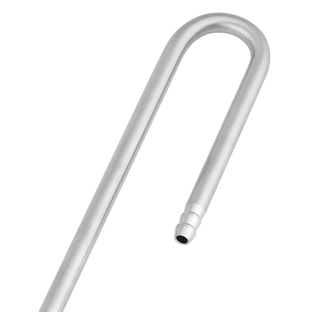 Difusor de CO2 para Acuario, Atomizador de Dióxido de Carbono en Forma de U, 35 cm, Acero Inoxidable