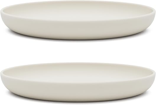 Lalo Silicone Plates for Kids and Toddlers, Non-Toxic, Dishwasher Safe, 2pk