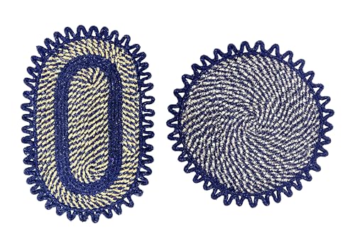 Image of Cotton Doormat for Home |Handmade Cotton Doormat | Quick Dry, Washable Door Mat for Home, Bathroom & Bedroom (Blue-B)