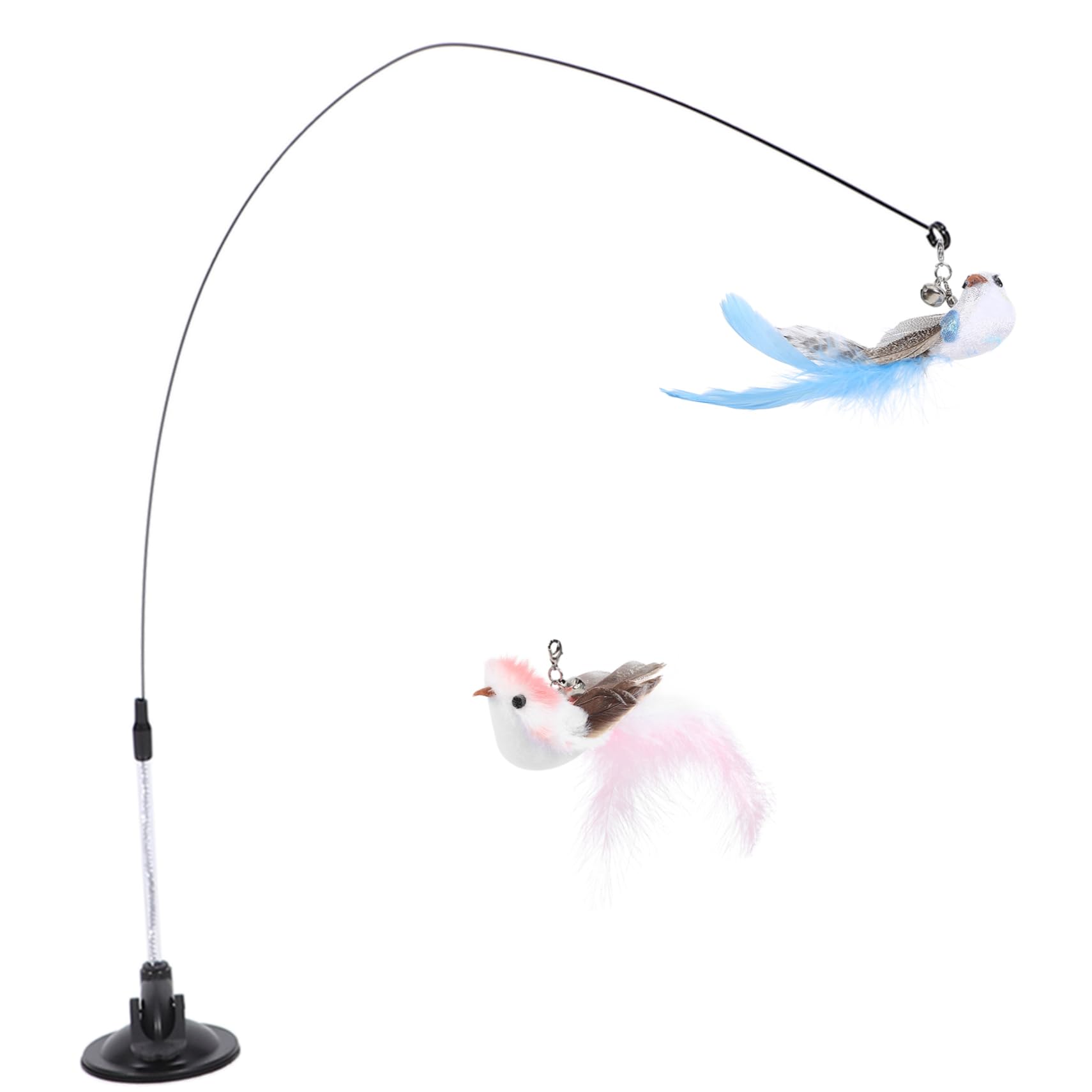 POPETPOP 5 Ensembles Suceur Chat Teaser Interactive Cat Toy Jouets pour Animaux de Compagnie Jouet pour Chat Jouets pour Chats bâtons de taquinerie pour Chaton de Chat Mignon la Plume