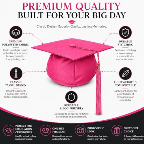 Image of Raj Costume Graduation Gown, Cap & Sash Set for Kids & Adults | Matte Polyester Academic Convocation Dress | Graduation Ceremony Robe for School, College & University Degree Day