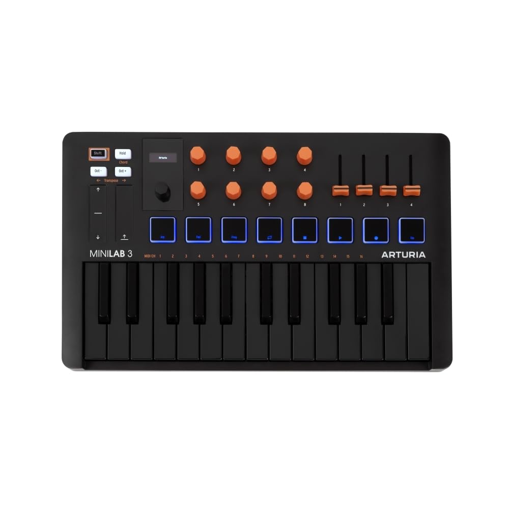 Arturia MiniLab 3 MIDIコントローラー Amazon.com: Arturia MiniLab 3 MIDI Keyboard Controller