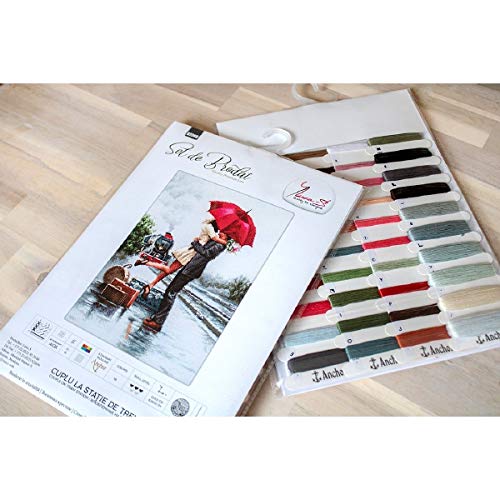 Lucas Cross Stitch Set, Cotton, Multicoloured, 31 x 19 cm - Image 2