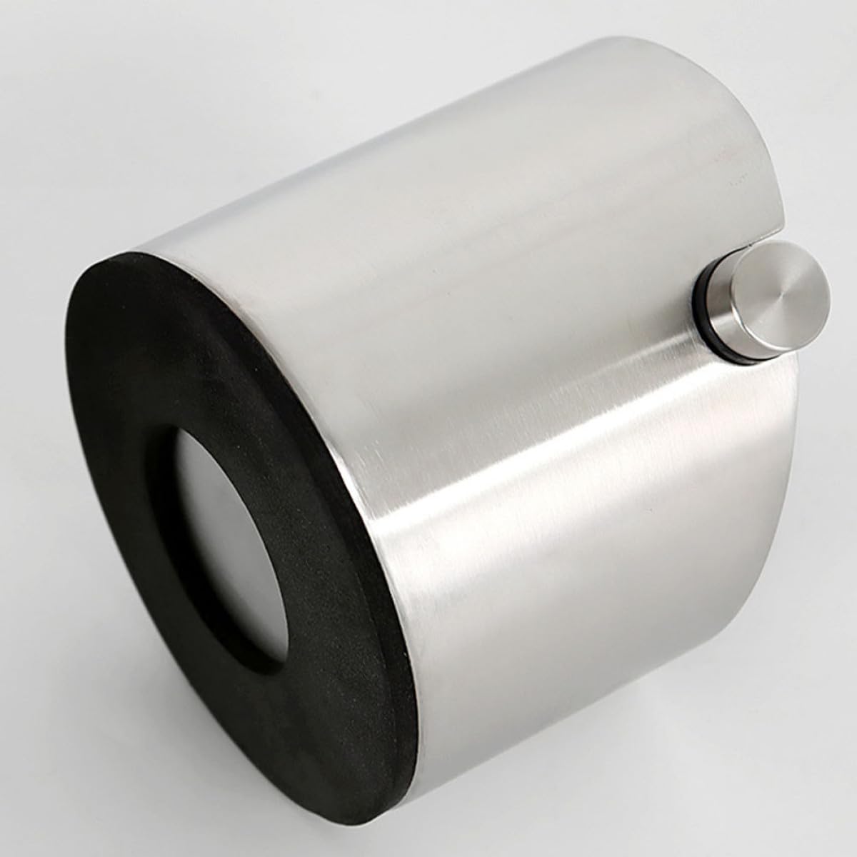 Happyyami Contenedor Goma para Café Acero en Inoxidable Molido de Gran y Capacidad Base Antideslizante para Máquina de Espresso Casa