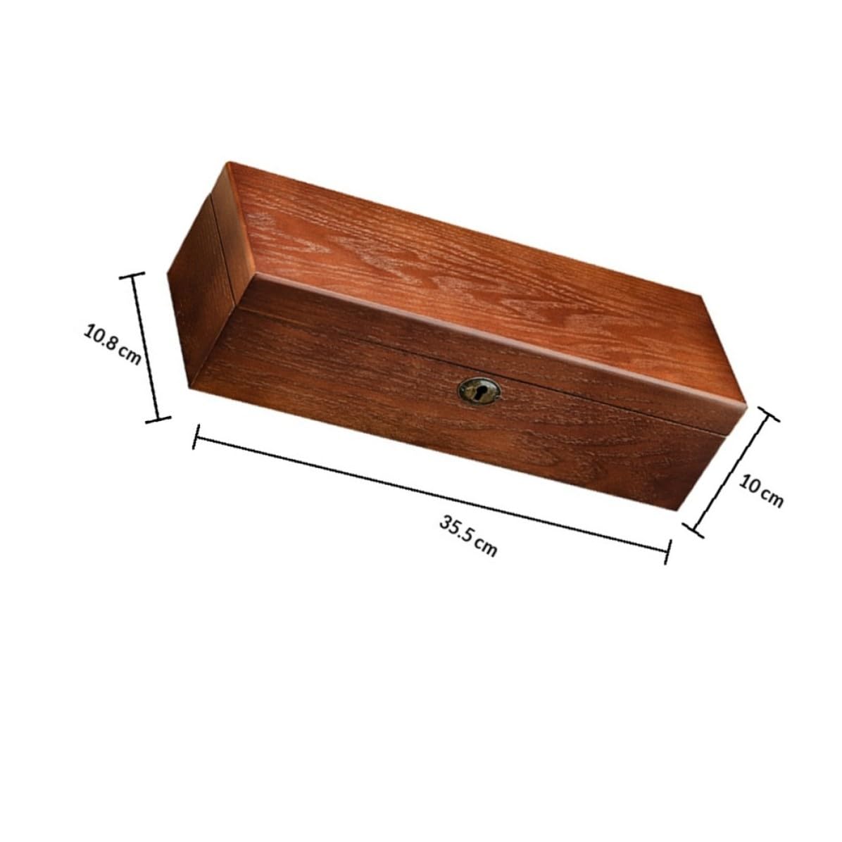 Uhrenbox Schmuckkästchen Braun 1 Stück mit Einzelteilung Schützt Uhr und Schmuck vor Kratzern Dekorative Aufbewahrungs und Displaybox