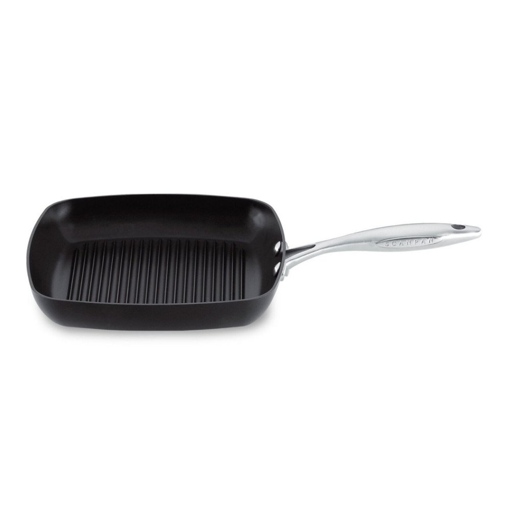 Scanpan Professional 10.5” Square Grill Pan - Easy-to-Use Nonstick Cookware - Dishwasher, Metal Utensil & Oven Safe - Made in Denmark