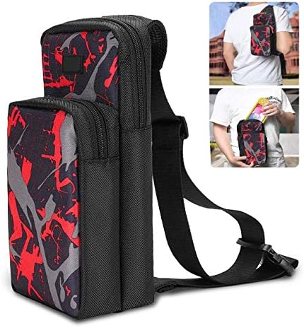 Travel Bag for Nintendo Switch, N-Switch Accessory Durable Shoulder Bag, Cross body Backpack with Breathable Mesh, Carrying Case for Game Sets